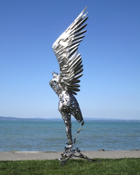 Huge angel garden sculpture